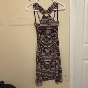 Ruby Rox Brown Patterned Dress NWT